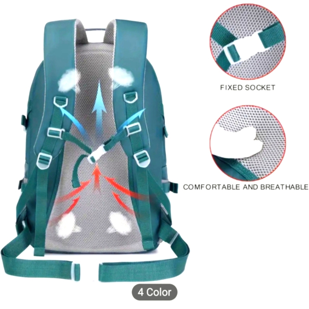 High School Backpack With Shoe Compartment Laptop Bag School Gym Bag Tote - Picture 7 of 14
